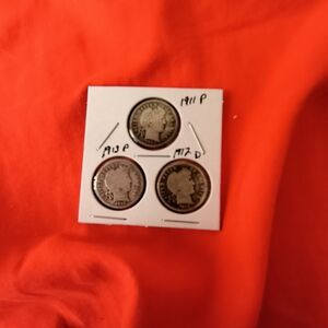 Vintage Barber Dimes Collection